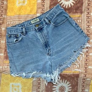 Vintage LL Bean jean shorts